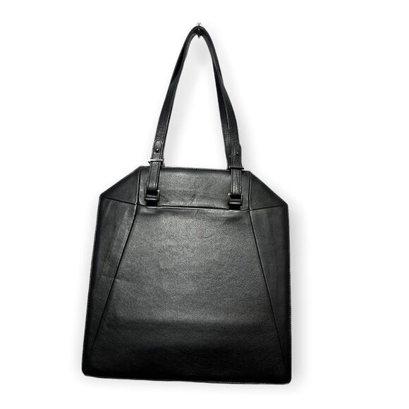 Sydney Rogers | Black Leather Clear IPad Window Shoulder Bag - Picture 2 of 7